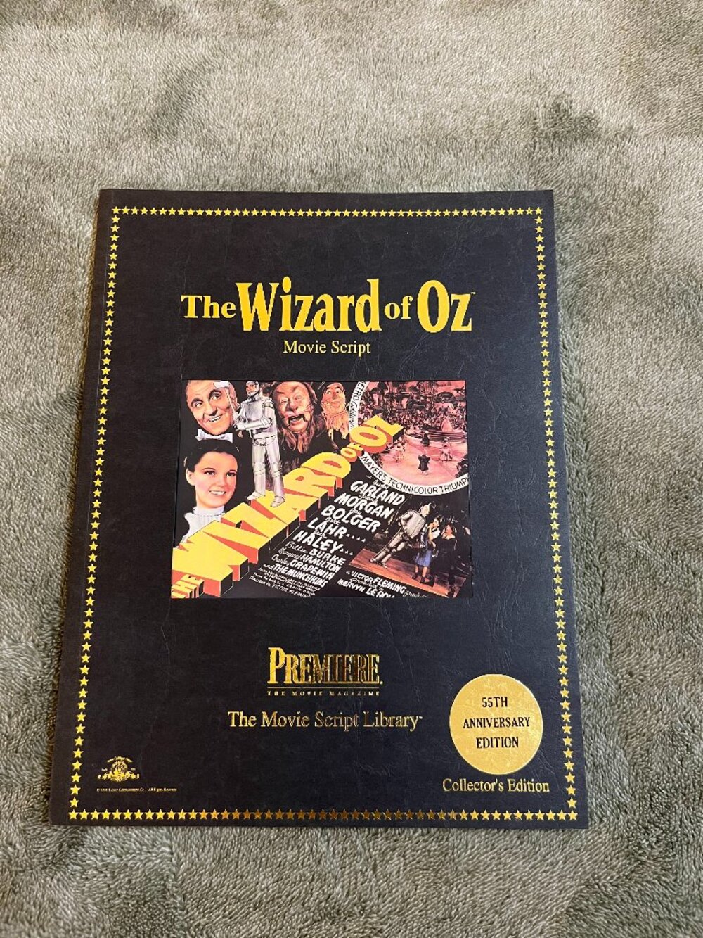 Wizard of Oz Movie Script 55th Anniversary Collector Edition 1994 Premiere